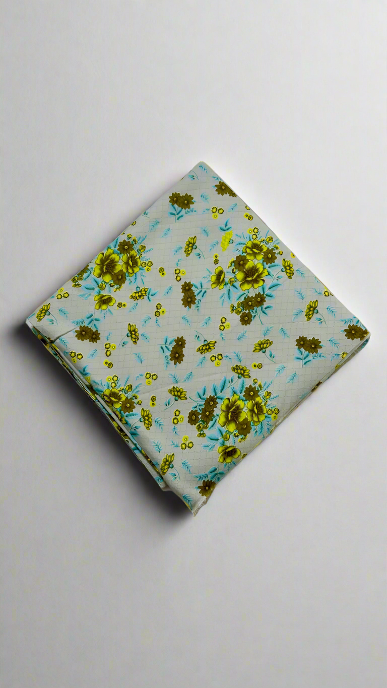 Khaadi 2-Piece Premium Linen Floral Print Leftover
