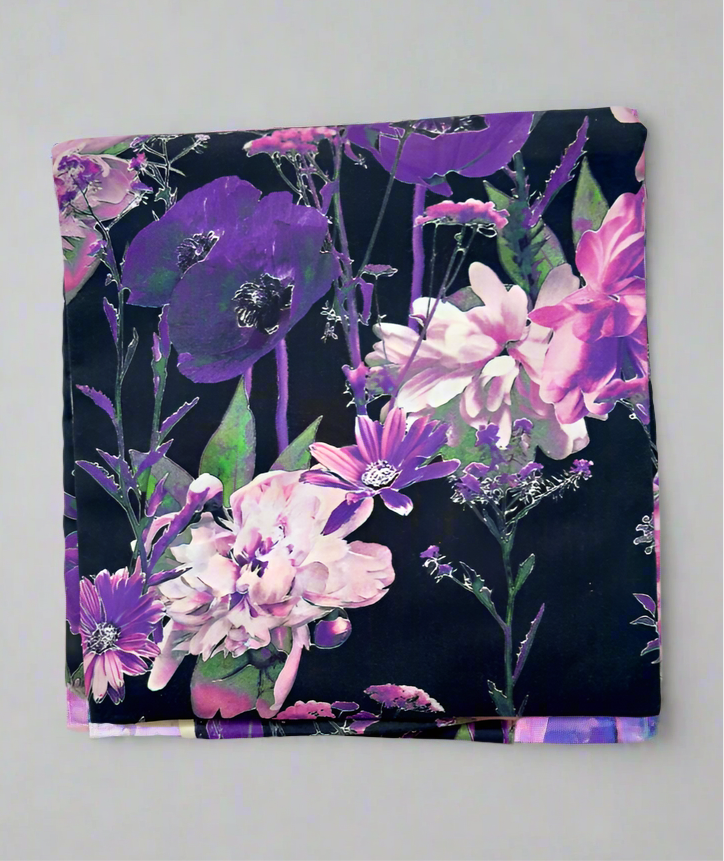 Khaadi 2-Piece Purple Bloom Floral Fabric Leftover