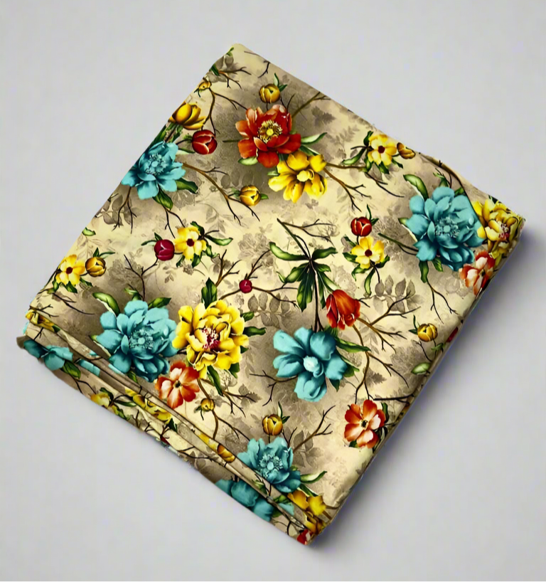 Khaadi 2-Piece Vintage Garden Bouquet Fabric Leftover