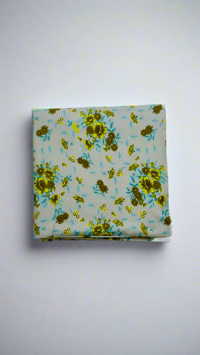 Khaadi 2-Piece Premium Linen Floral Print Leftover