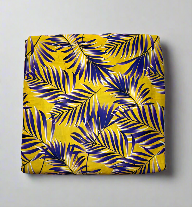Khaadi 2-Piece Tropical Palm Leaf Pattern Fabric Leftover
