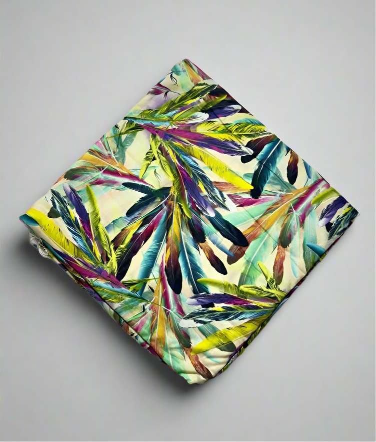 Khaadi 2-Piece Multicolor Feather Pattern Fabric Leftover