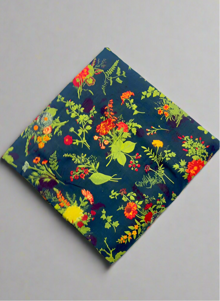 Khaadi 2-Piece Premium Midnight Bloom Fabric Leftover