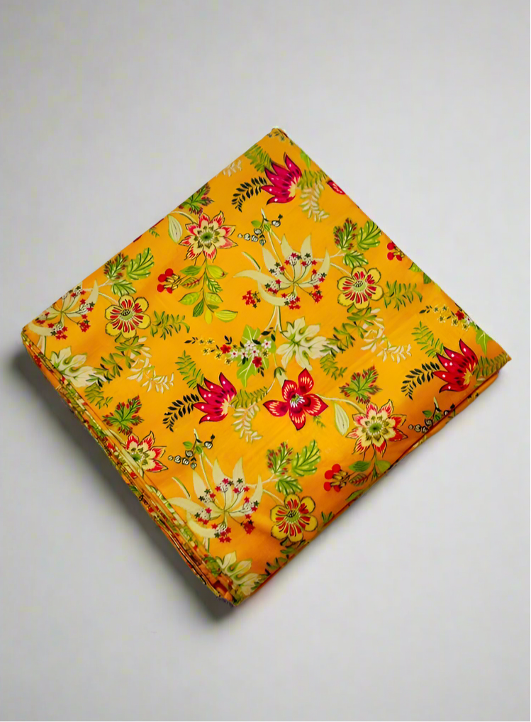 Khaadi 2-Piece Bright Floral Fabric Square Leftover