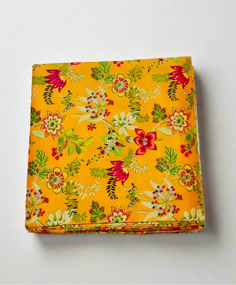 Khaadi 2-Piece Bright Floral Fabric Square Leftover
