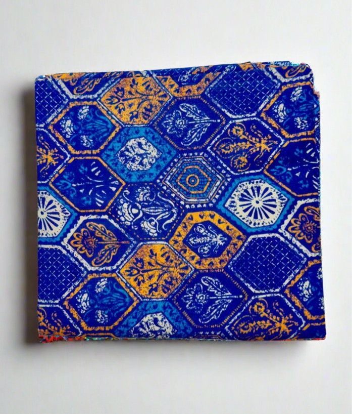 Khaadi 2-Piece Royal Mosaic Tile Print Fabric Leftover